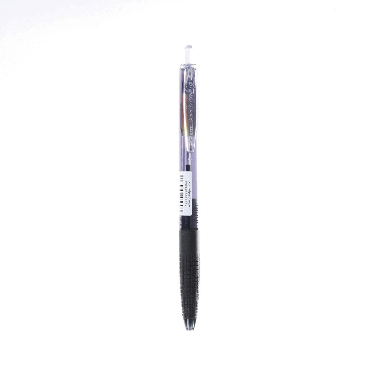 PILOT SUPER GRIP G BALLPOINT PEN F BLACK - LOG-ON