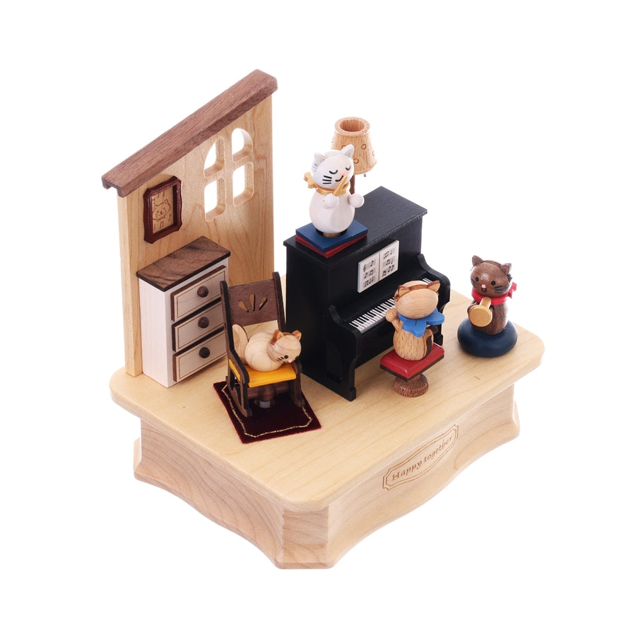 WOODERFUL LIFE Music Go Round - Cat Play Piano