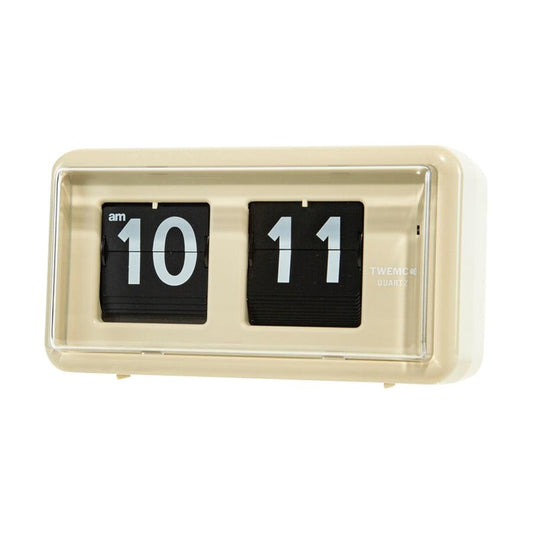 TWEMCO Flip Clock QT-30 (Beige) - LOG-ON