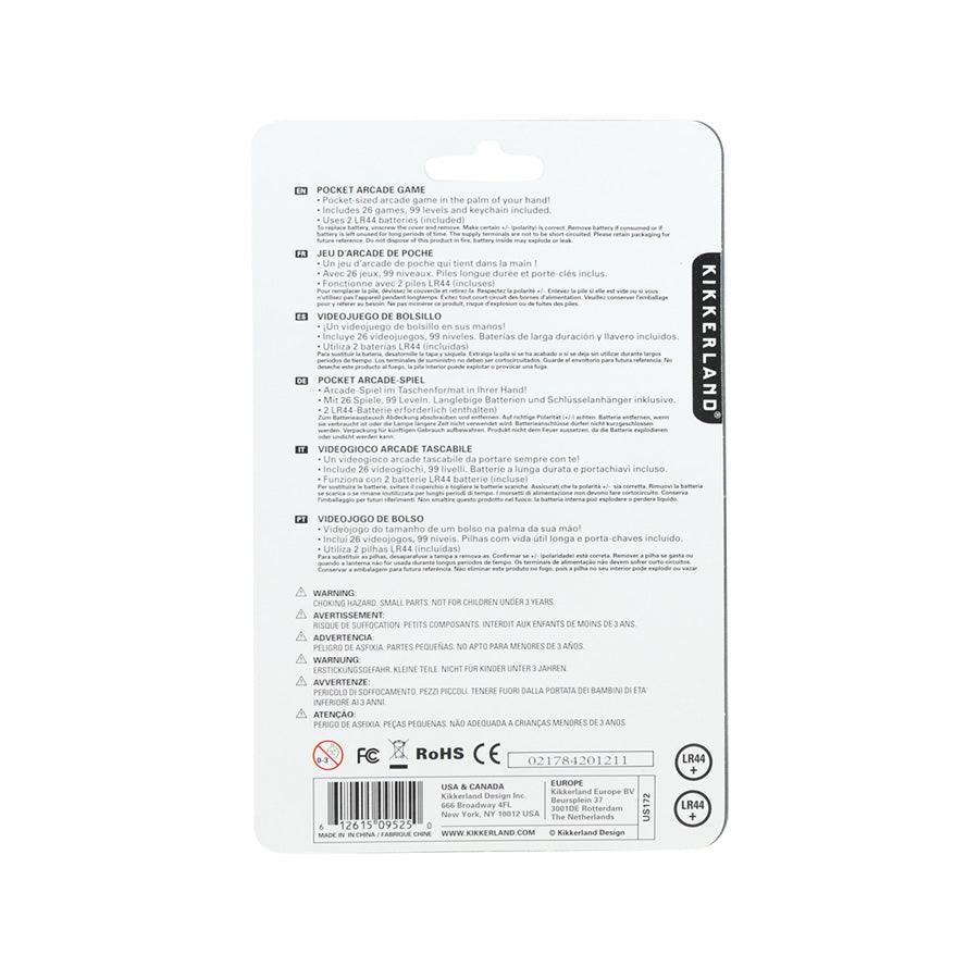 KIKKERLAND Pocket Arcade Game - LOG-ON