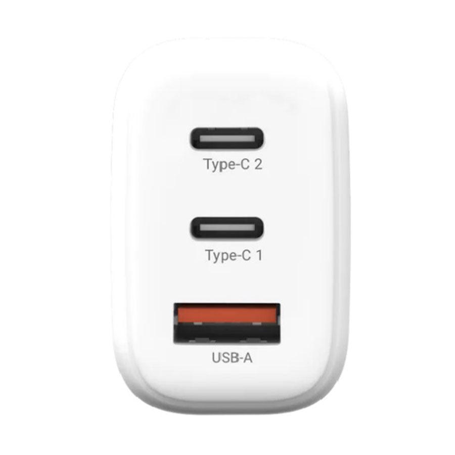 THECOOPIDEA Gan Block 65W 2C1A PD+QC Wall Charger White - LOG-ON