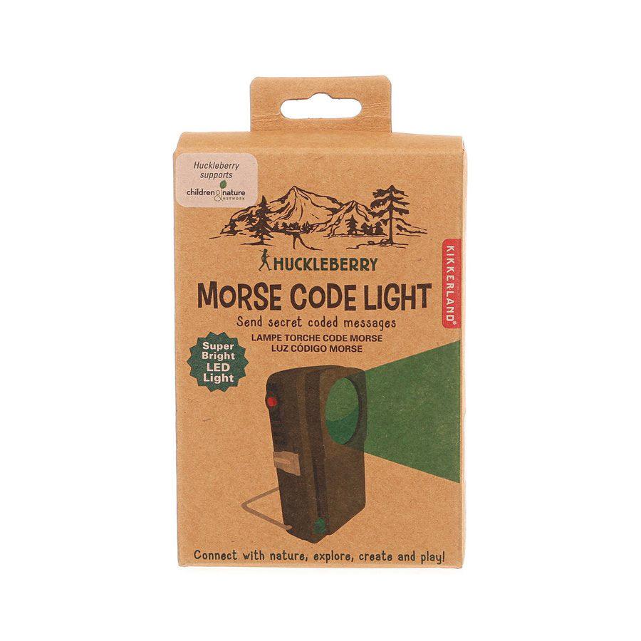 KIKKERLAND Huckleberry Morse Code Light LOG ON Corporate Program Kikkerland huckleberry morse code light log on corporate program