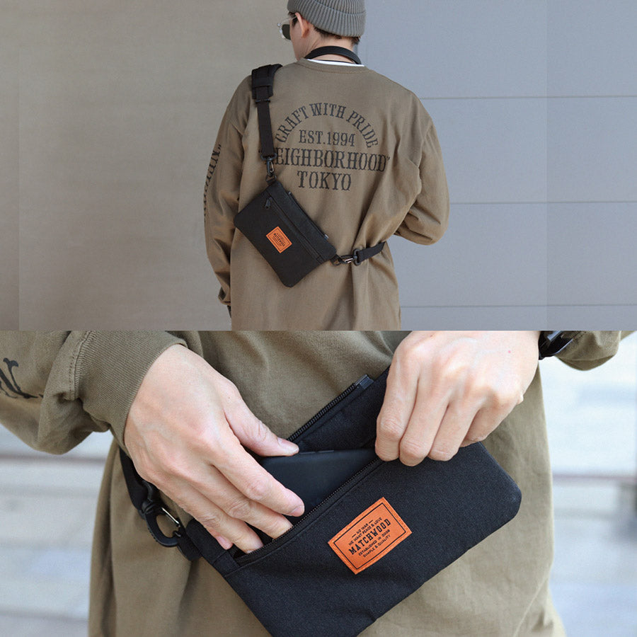 MATCHWOOD Army Messenger Bag - Black  (690g)