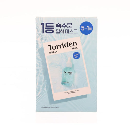 TORRIDEN TORRIDEN DIVE-IN LOW MOLECULE HYALURONIC ACID MASK 5+1PCS