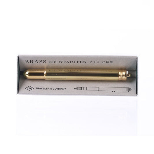TRAVELER'S NOTEBOOK TN Brass Fountain Pen  (47g)