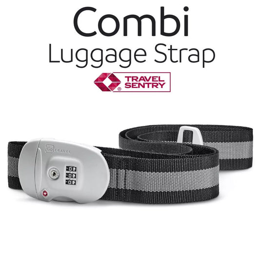 GO TRAVEL Combi Luggage Strap TSA (Black)