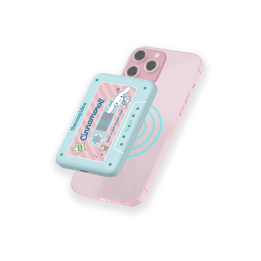 THECOOPIDEA Thecoopidea X Sanrio Gummy M 5000mAh (19.25 WH) Cassette Style Mag.Powerbank Cinnamoroll