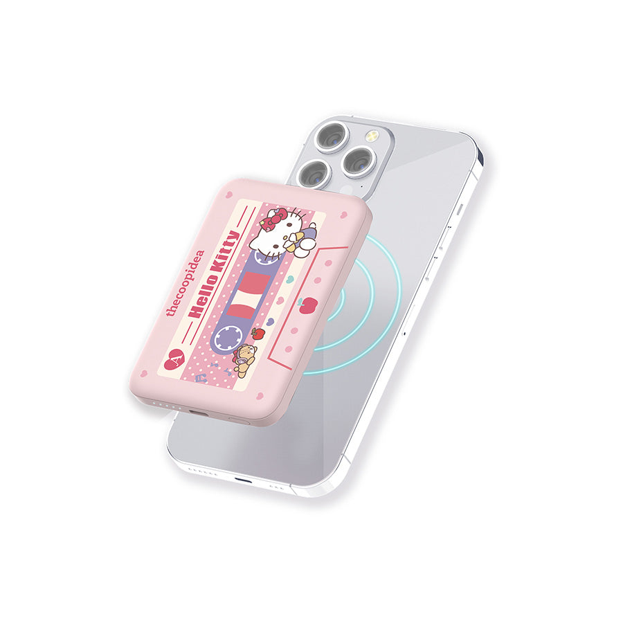 THECOOPIDEA Thecoopidea X Sanrio Gummy M 5000mAh (19.25 WH) Cassette Style Mag.Powerbank Hello Kitty