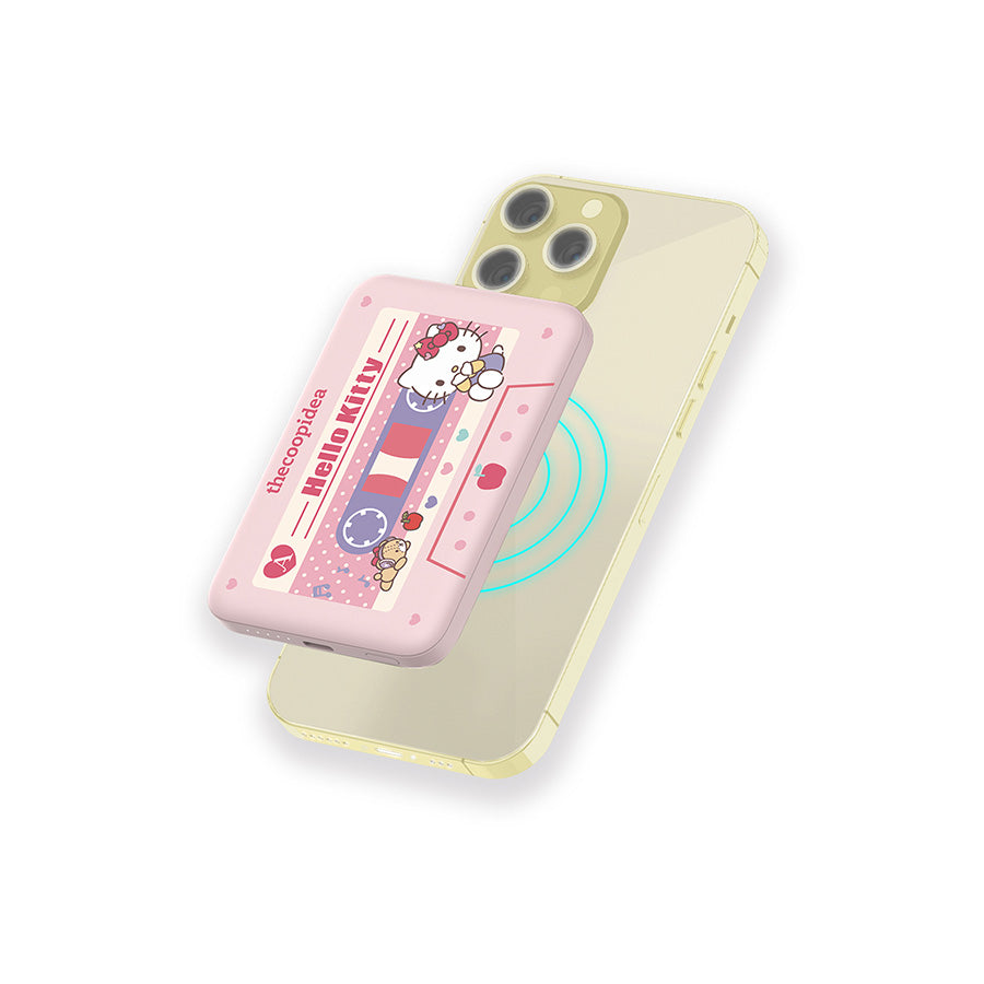 THECOOPIDEA Thecoopidea X Sanrio Gummy M 5000mAh (19.25 WH) Cassette Style Mag.Powerbank Hello Kitty