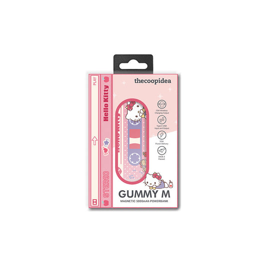 THECOOPIDEA Thecoopidea X Sanrio Gummy M 5000mAh (19.25 WH) Cassette Style Mag.Powerbank Hello Kitty