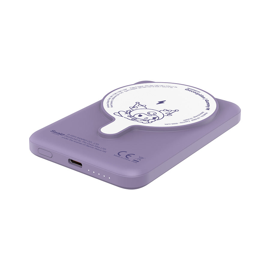 THECOOPIDEA Thecoopidea X Sanrio Gummy M 5000mAh (19.25 WH) Cassette Style Mag.Powerbank Kuromi