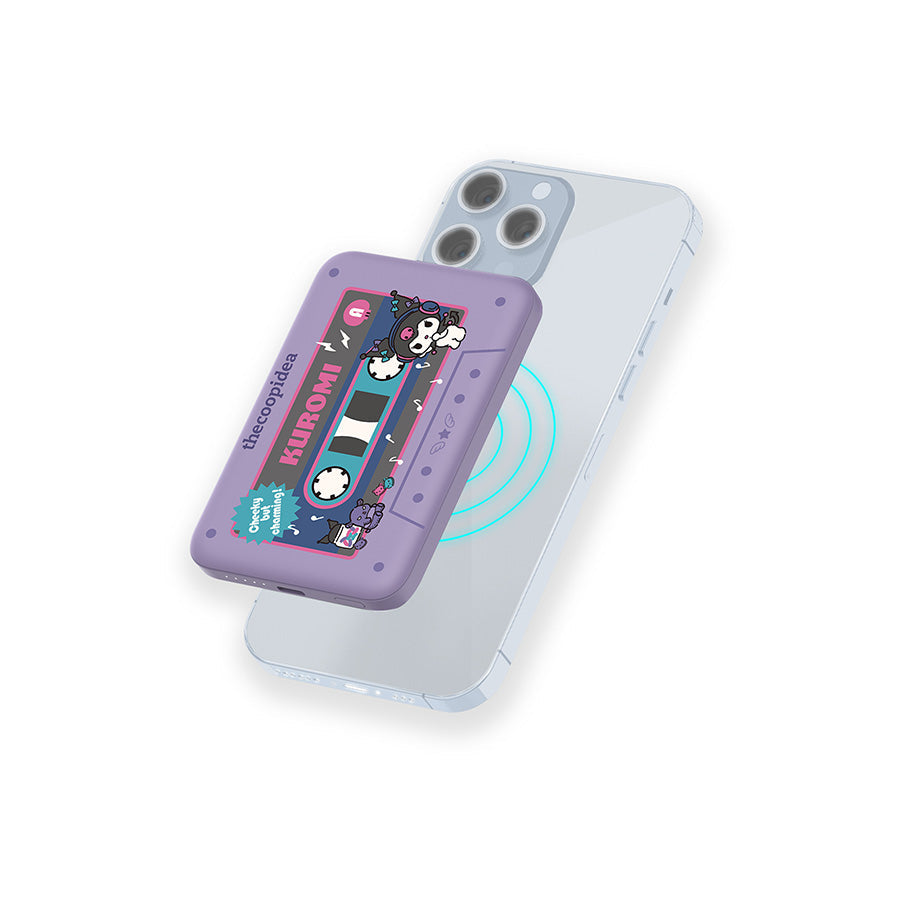 THECOOPIDEA Thecoopidea X Sanrio Gummy M 5000mAh (19.25 WH) Cassette Style Mag.Powerbank Kuromi