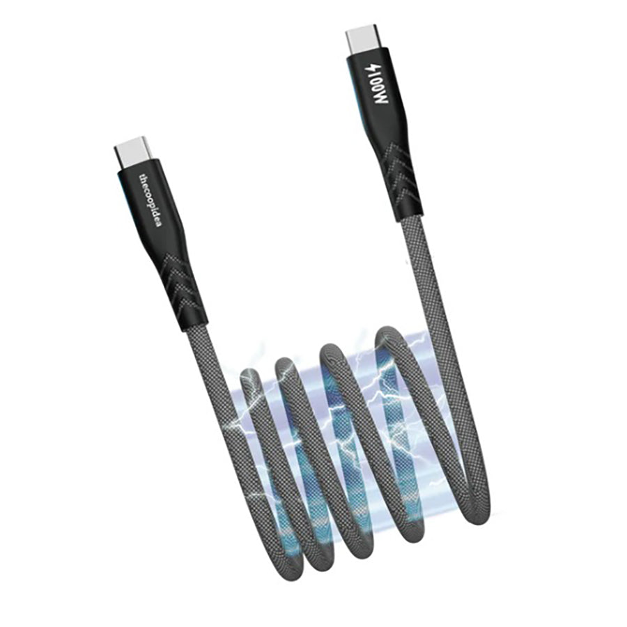 THECOOPIDEA Mag Ultra 1.2M Magnetic Type C To C Cable Black