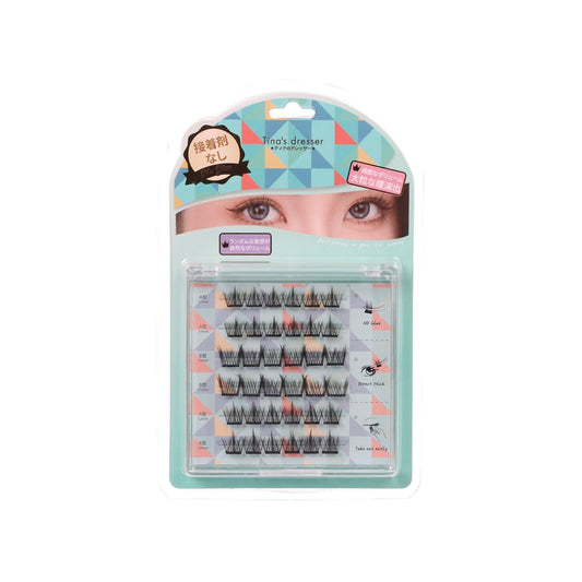 TINA'S DRESSER 3D Glue-Free Self-Adhesive False Eyelashes (36 Small Pieces) Big Eyes Effect  (60g)
