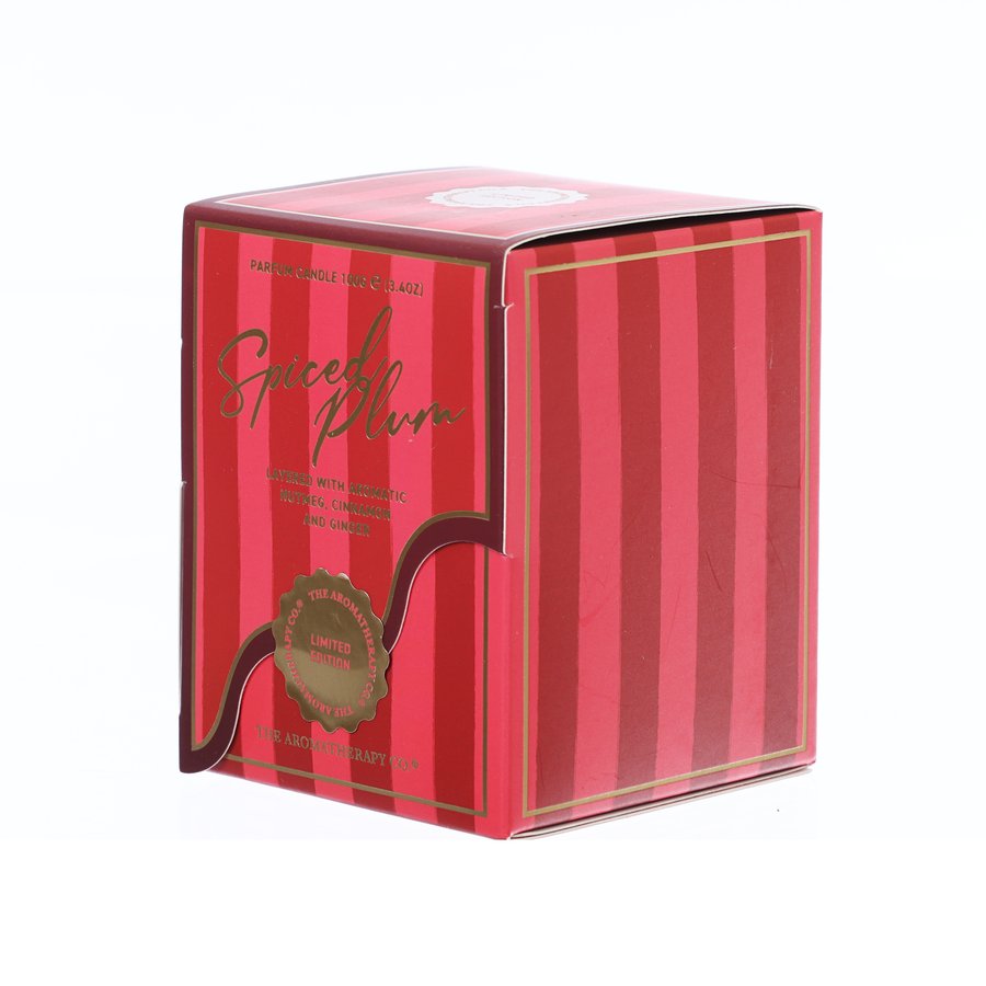 THE AROMATHERAPY COMPANY Spiced Plum Festive Votive Candle 100g