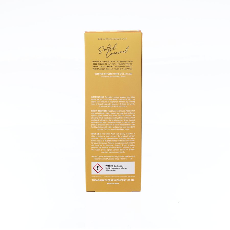 THE AROMATHERAPY COMPANY Salted Caramel Festive Diffuser 100ml