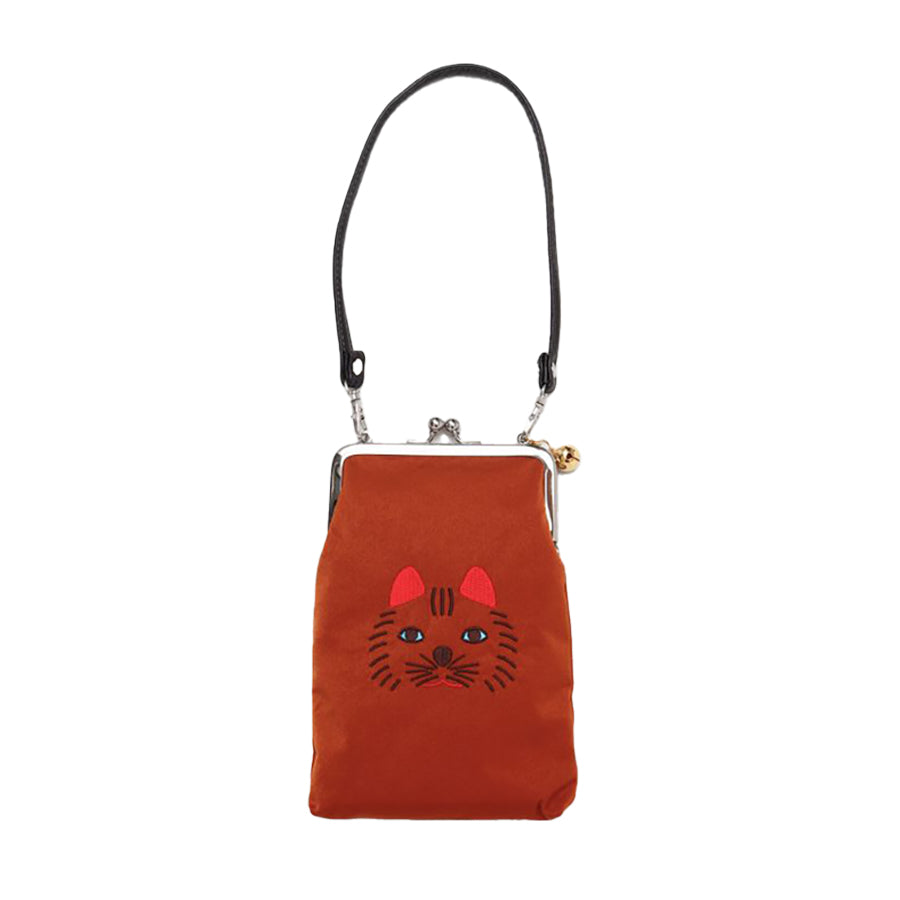 AMINA Lucky Cat Mobile Phone Pouch-Tea  (72g)