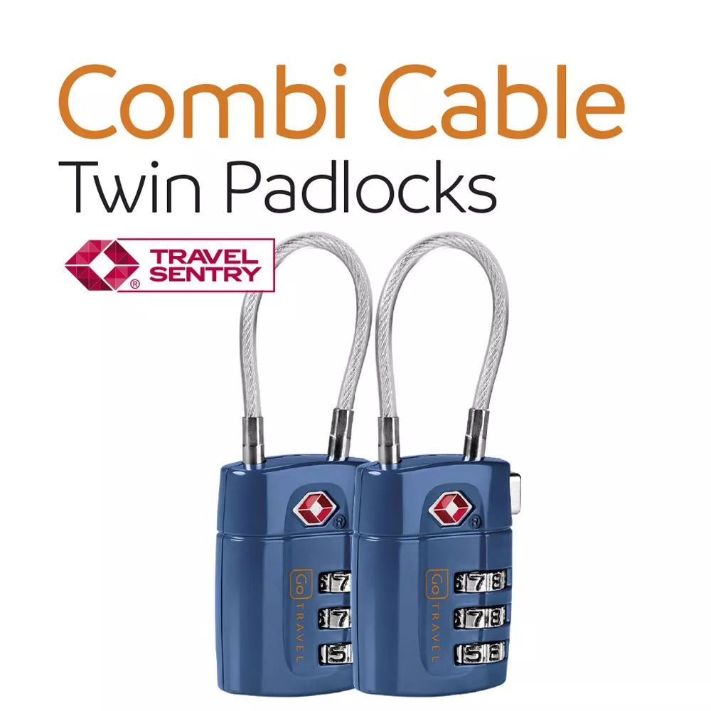 GO TRAVEL TSA Combi Twin Padlocks-360.101