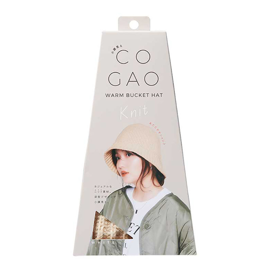 COGIT Cogao Warm Bucket Knit Hat White  (90g)