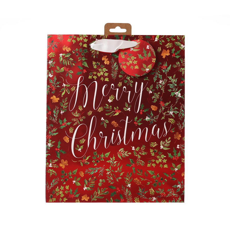 GLICK Xmas Paper Bag L - Foliage