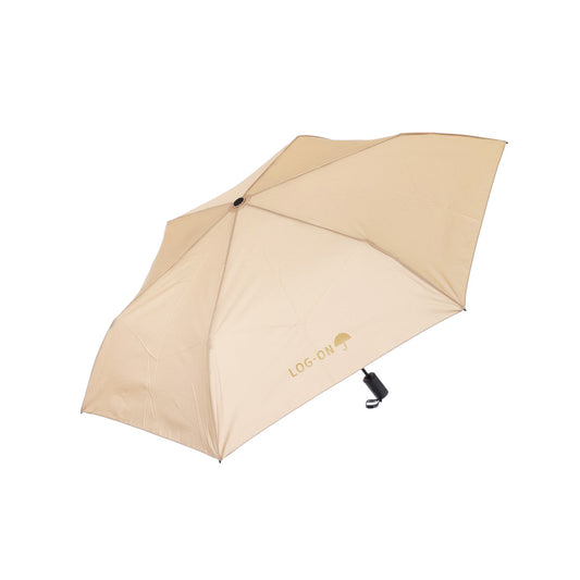 LOG-ON ASC 53cm Autos Light Folde Umbrella Beige
