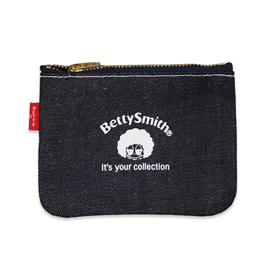 BETTY SMITH Denim Coin Purse Navy