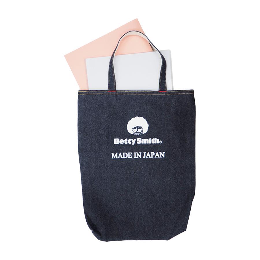 BETTY SMITH A4 Denim Tote Navy