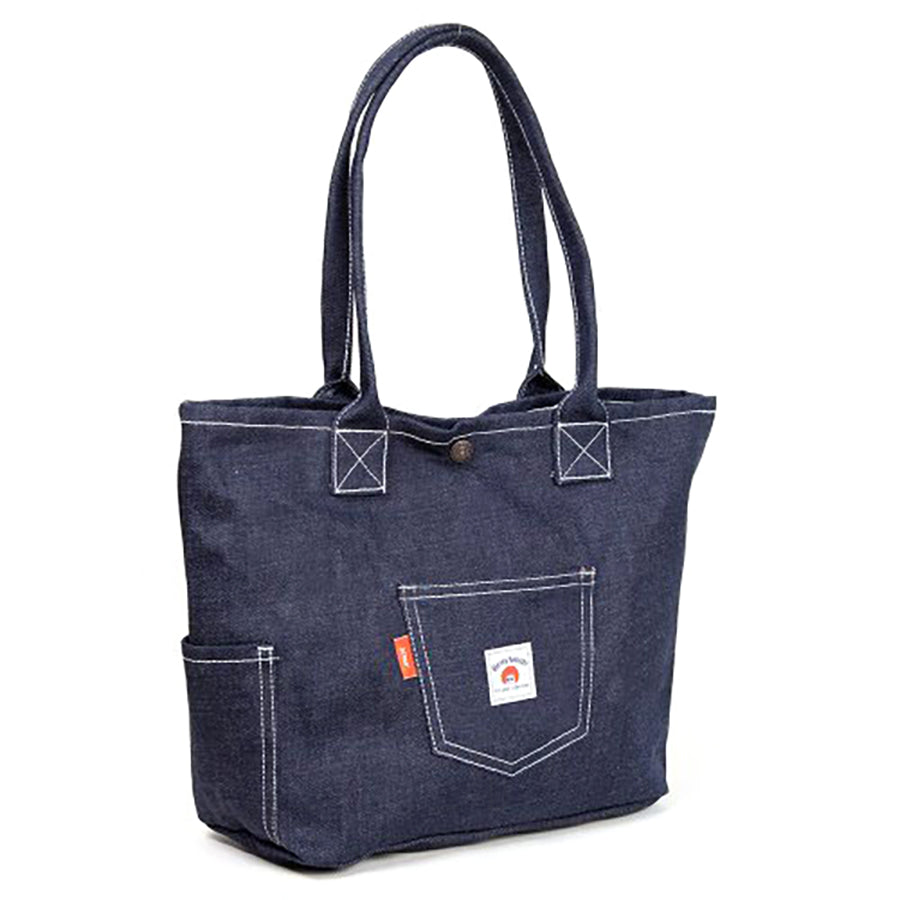 BETTY SMITH Stylish Pocket Tote Navy