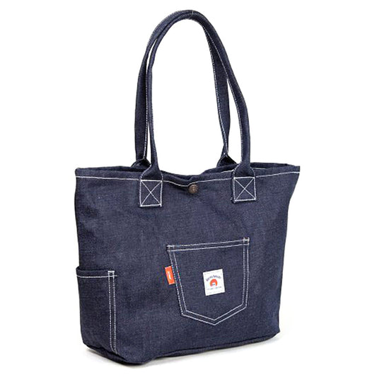BETTY SMITH Stylish Pocket Tote Navy