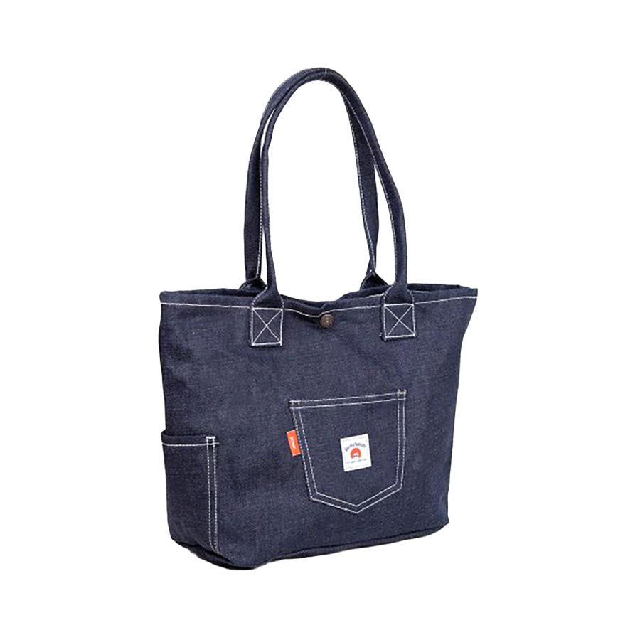 BETTY SMITH Stylish Pocket Tote Navy