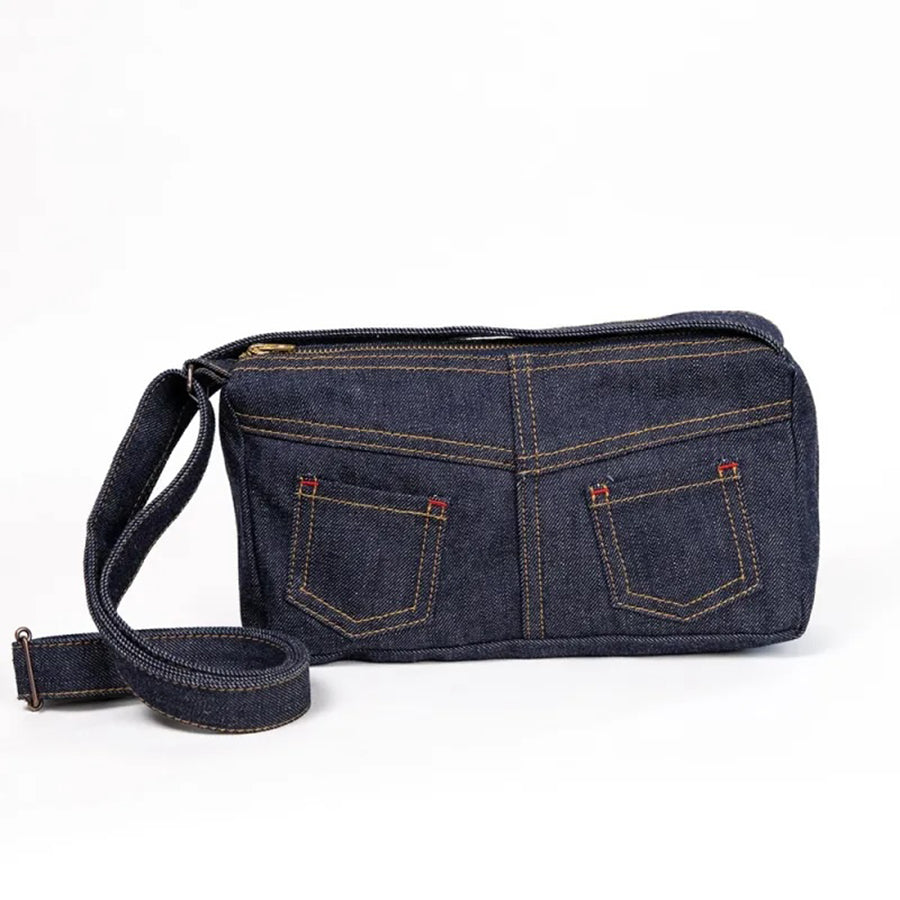 BETTY SMITH Jeans Shoulder Bag Navy