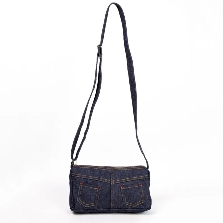 BETTY SMITH Jeans Shoulder Bag Navy