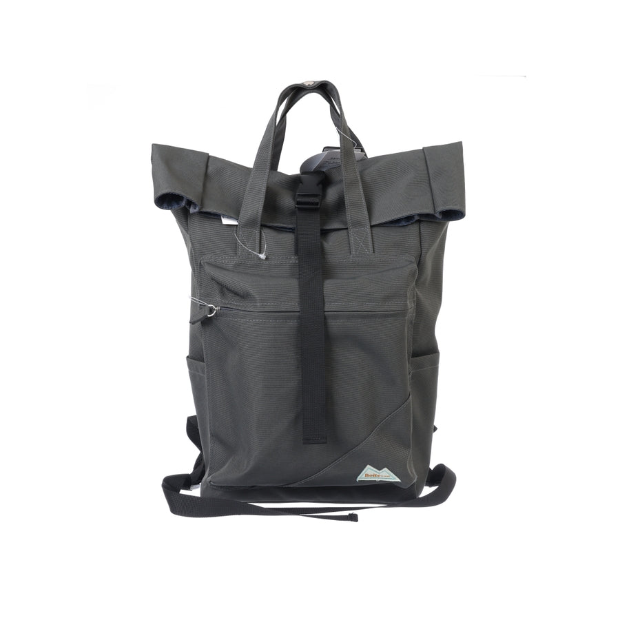 BOITE BY JOUET ROLL TOP BACKPACK B8184 GRAY