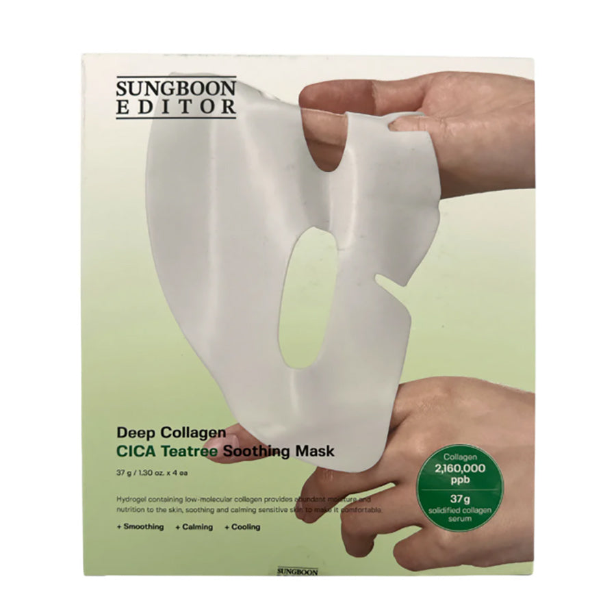 SUNGBOON EDITOR SUNGBOON EDITOR  DEEP COLLAGEN CICA TEA TREE OVERNIGHT MASK 37G X 4