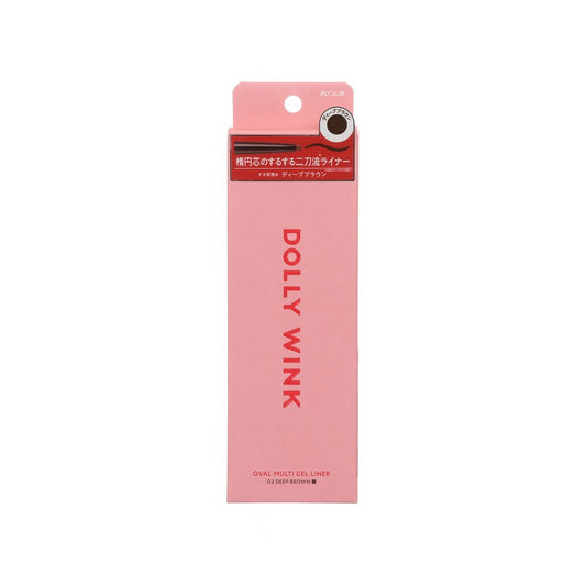 KOJI KOJI DOLLY WINK OVAL MULTI GEL LINER 02 DEEP BROWN  (0.10g)