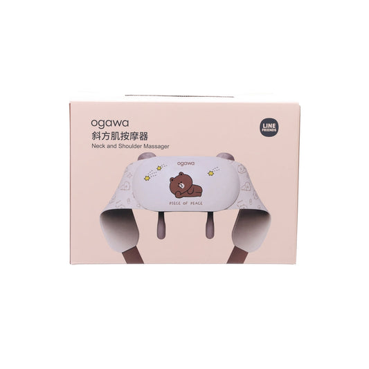 OGAWA Line Friends Neck and Shoulder Massager-Brown