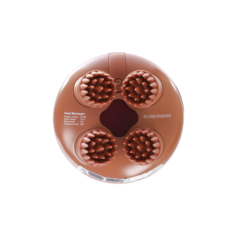 OGAWA Line Friends Head Massager-Brown