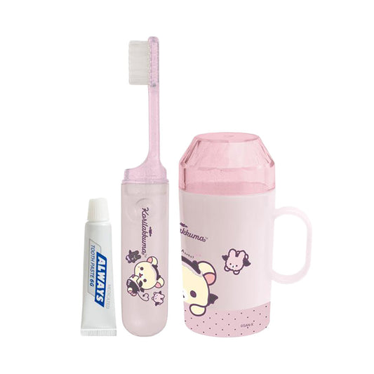 SAN-X RILAKKUMA TOOTH BRUSH SET (FE42101)  (66g)
