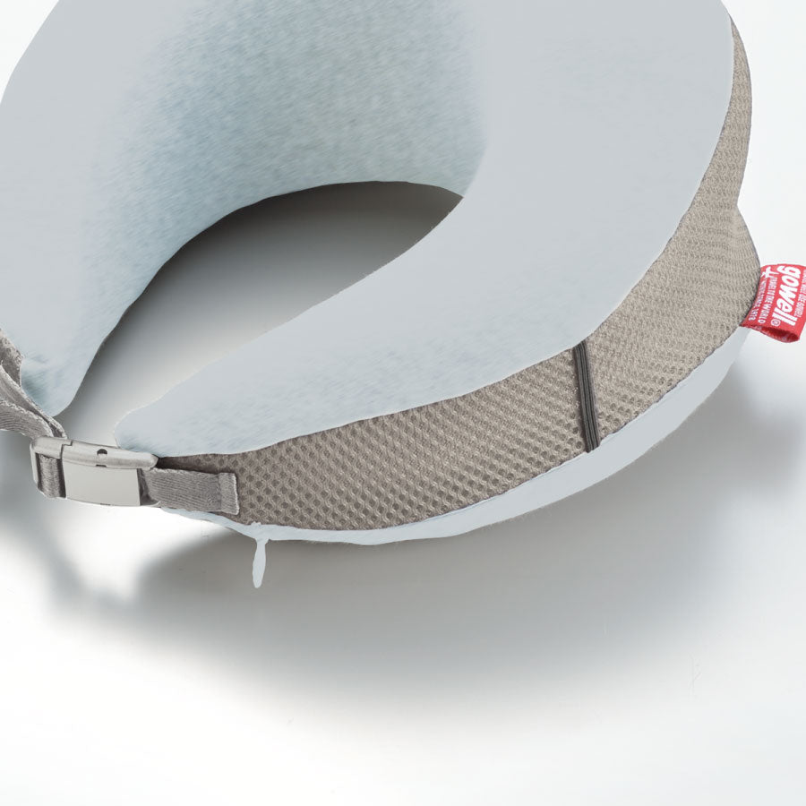 GOWELL Memory Foam Neck Pillow - Light Blue  (259g)