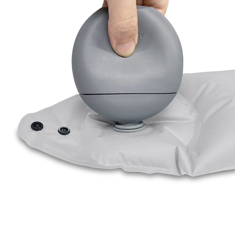 GOWELL Air Pomp Neck Pillow - Grey  (1603g)