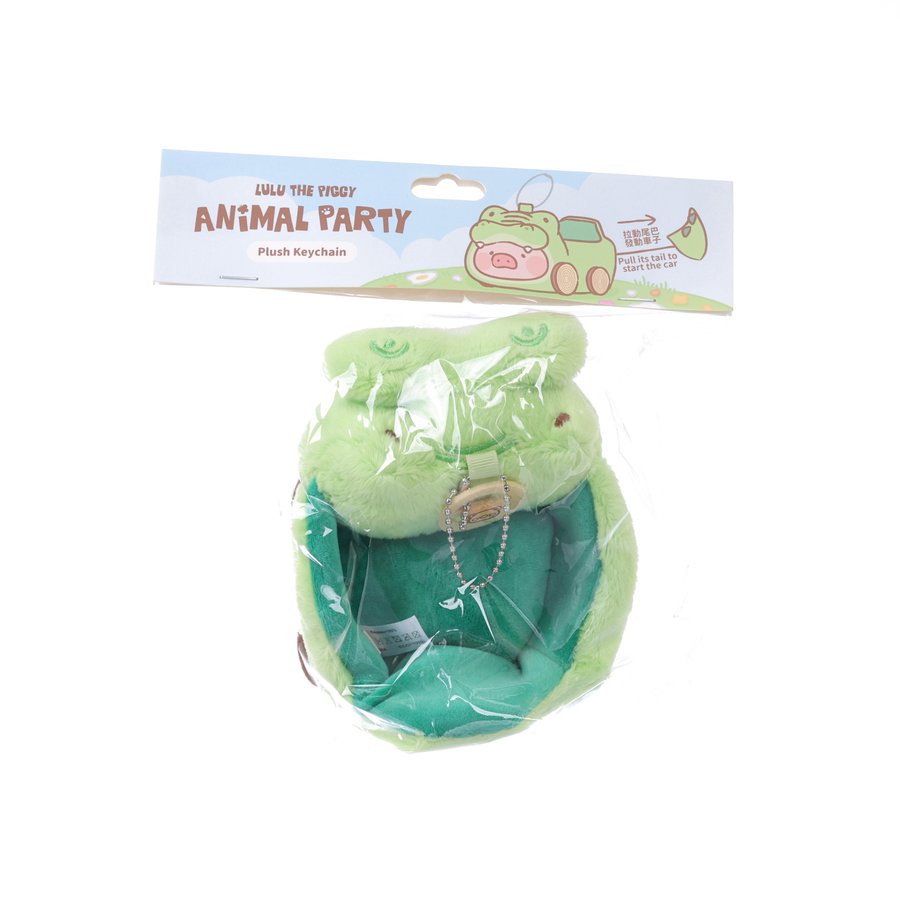 LULU THE PIGGY LuLu the Piggy Animal Party - Speeding Crocodile Lu Plush Keychain