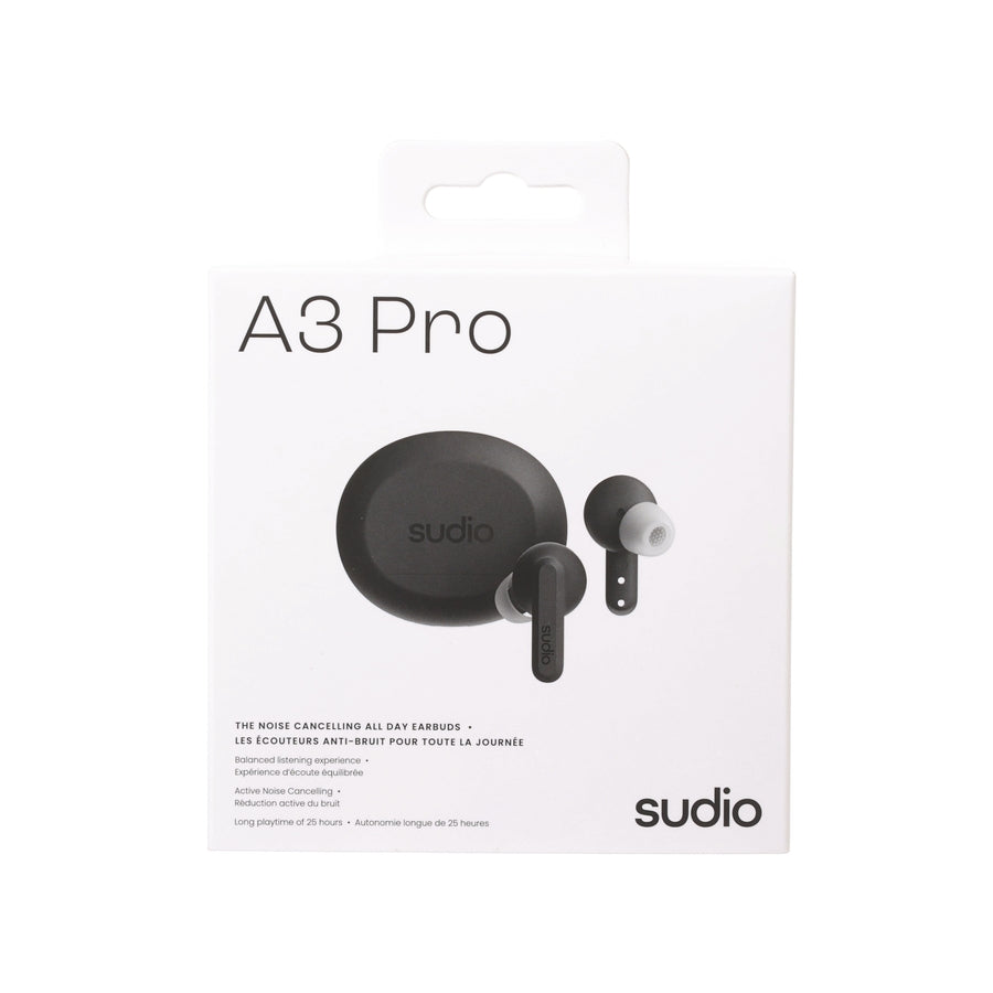 SUDIO A3 Pro True Wireless Earphone - Black
