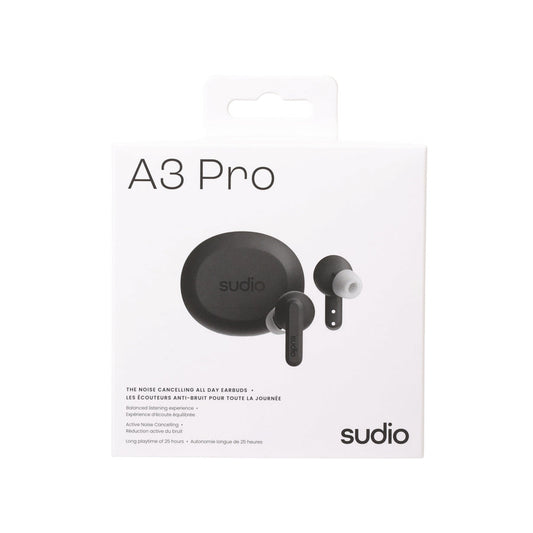 SUDIO A3 Pro True Wireless Earphone - Black