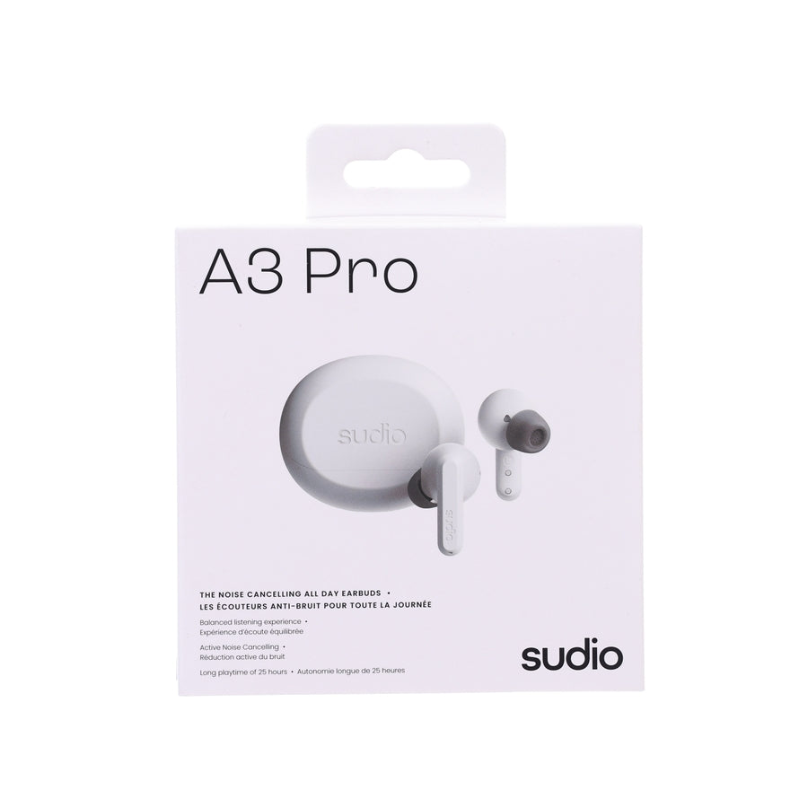SUDIO A3 Pro True Wireless Earphone - White