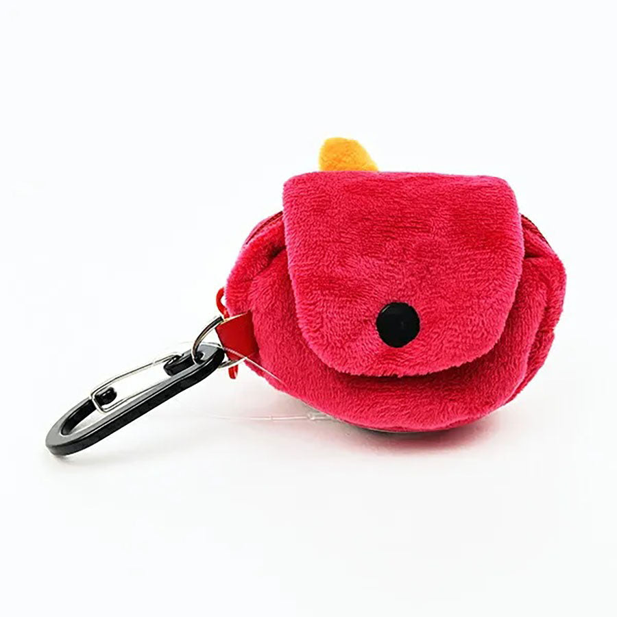 SUN-STAR F25 Little My Mitomi Fluffy Mini Pouch with Carabiner - Red  (40g)