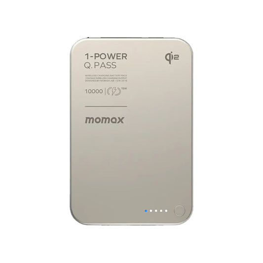 MOMAX 1-Power Q.Pass Qi2 10000mAh Magnetic Powerbank Gen 2 Titanium