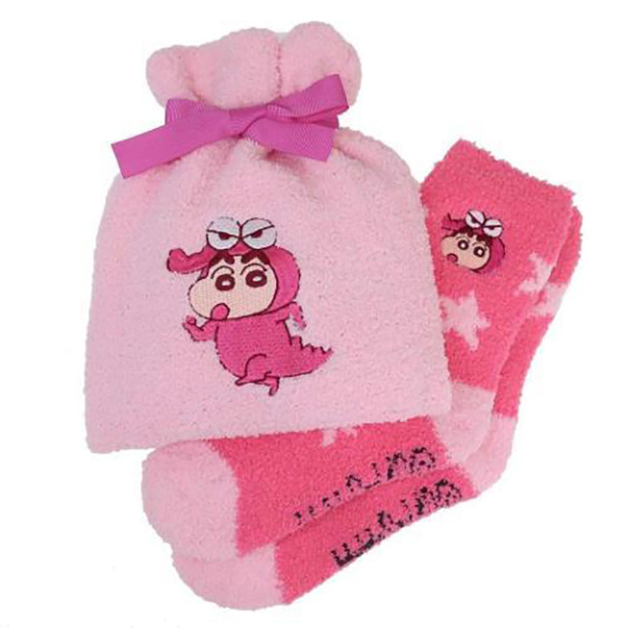 SMALLPLANET F25 Crayon Shin-chan Home Socks - KY3517 - Pink  (50g)