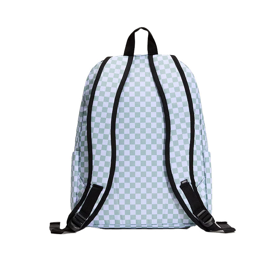 VAN'S Old Skool Check Backpack - Gray Olive