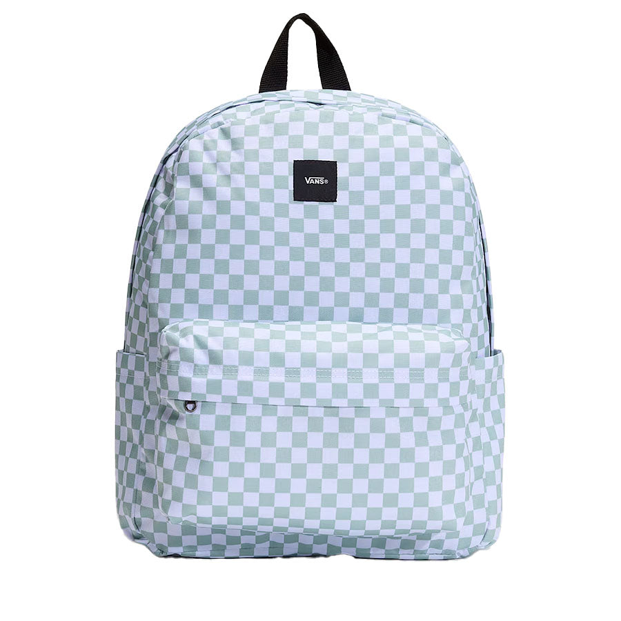 VAN'S Old Skool Check Backpack - Gray Olive