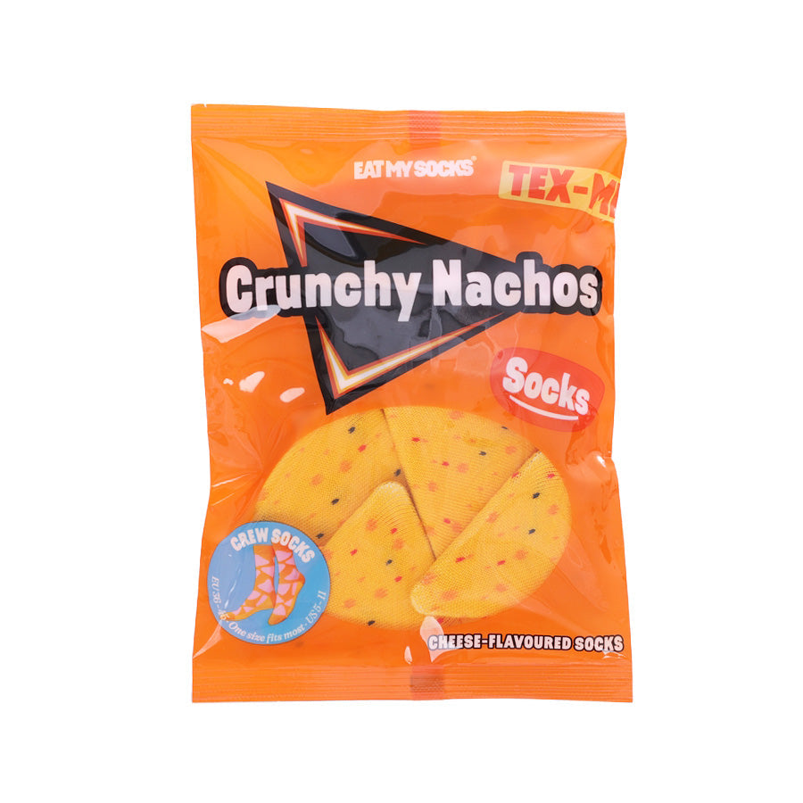 EATMYSOCKS Socks - Crunchy Nachos - Orange